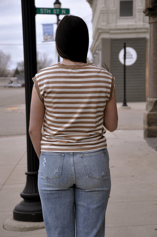 Pico Stitched Stripe Top