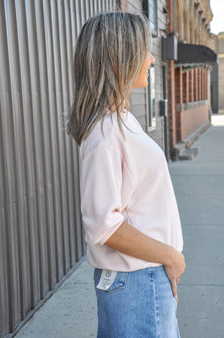 Pillow Sleeve Cloudy Knit Top