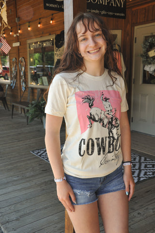 Pink Marlboro Cowboy Country Tee