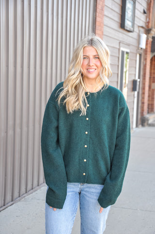 Piper Gold Button Boucle Cardigan
