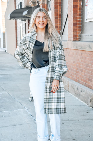 Plaid Trench Shacket