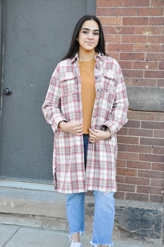 Plaid Trench Shacket