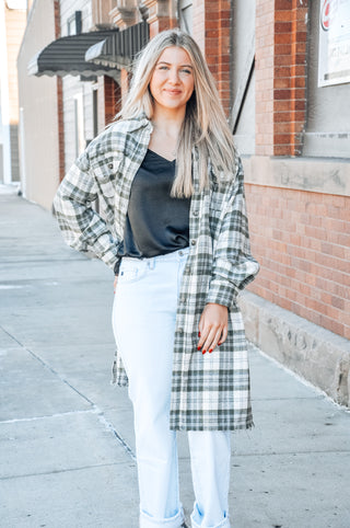 Plaid Trench Shacket