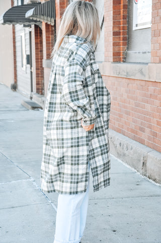 Plaid Trench Shacket