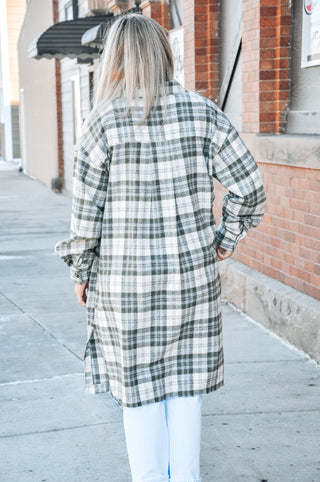 Plaid Trench Shacket