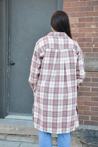 Plaid Trench Shacket