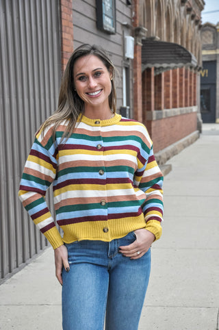 Playful Horizon Stripe Sweater