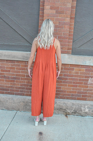 Pleat Detail and Side Button Jumpsuit