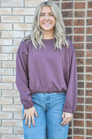 Plum Scuba LS Wide-Neck Top