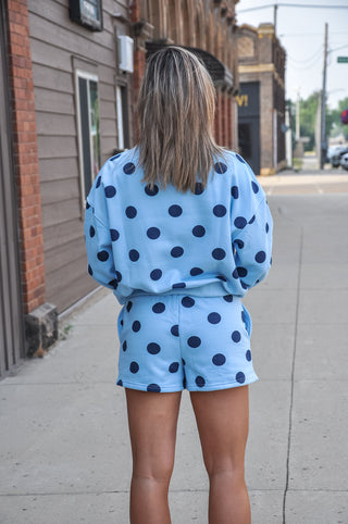 Polka Dot Sweatshorts, view 3