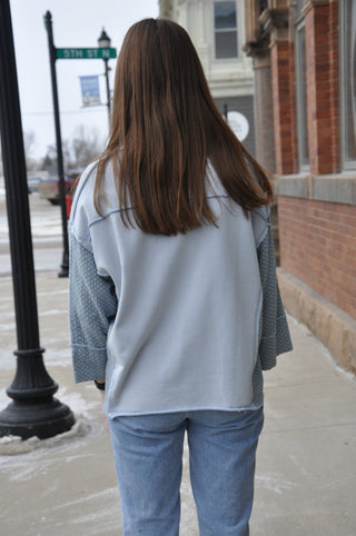 Polka Dot Mix Washed Pullover