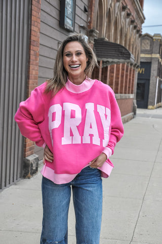 Just Pray 2-Sided Graphic Sweatshirt