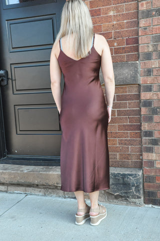 Princess Treatment Satin Midi Dress | JQ Clothing Co.
