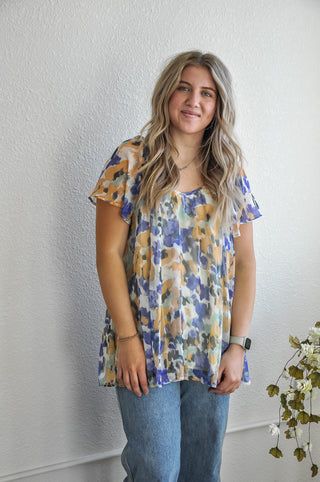 Printed Chiffon Tunic