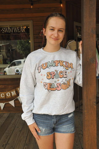 Pumpkin Spice Season Graphic Crewneck