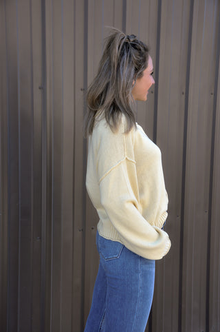 Raw Edge Exposed Seam Cardigan