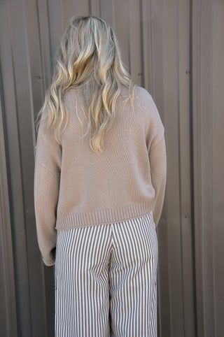 Raw Edge Exposed Seam Cardigan