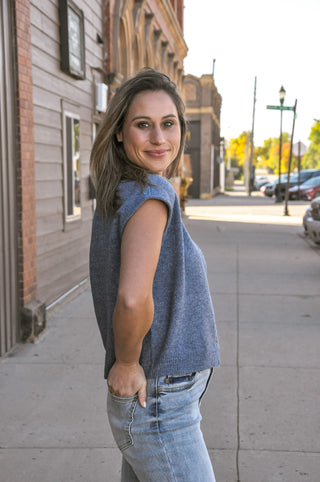Raw Edge Sleeveless Lightweight Cardigan