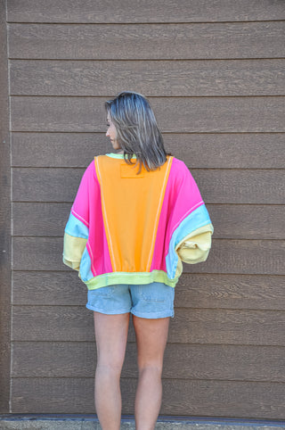 Raw Edge Vintage Washed Terry Pullover