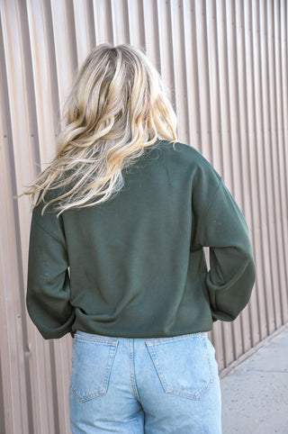 Regency Green Quarter Zip Scuba Pullover
