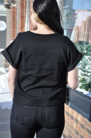 Relaxed Round Neck SS Top