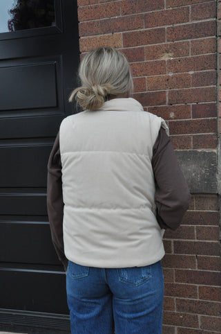 Reversible Corduroy Puffer Vest | JQ Clothing Co.