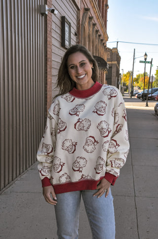 Reversible HoHoHo Mockneck