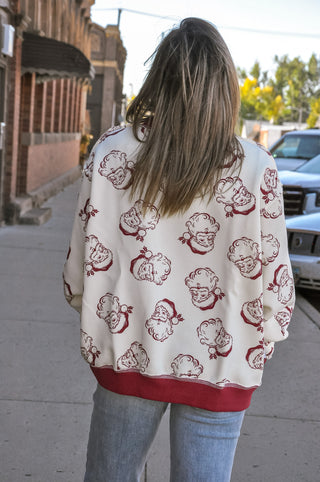 Reversible HoHoHo Mockneck
