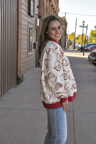 Reversible HoHoHo Mockneck