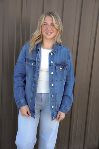 Risen Oversized Denim Jackets