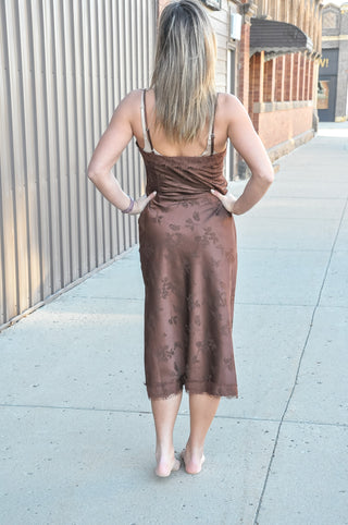 Romance Jacquard Slip Dress