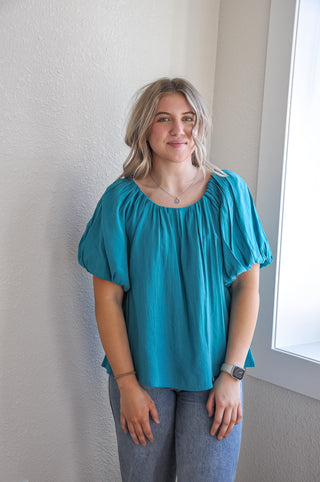 SS Pleated Top w/Shirring Details