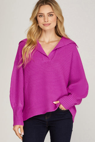 Collared and Cute Sweater Top | JQ Clothing Co.