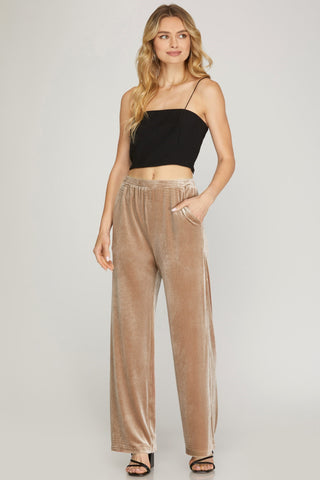 Very Velvet Wide Leg Pants | JQ Clothing Co.