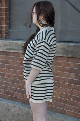 Samantha Striped Sweater Set