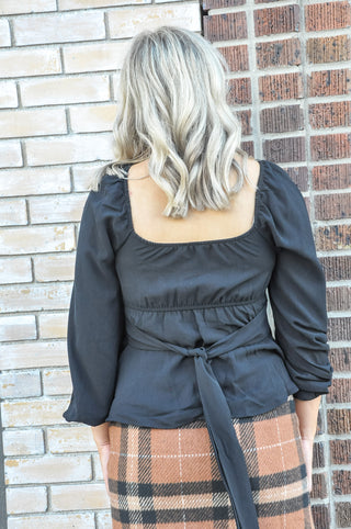 Sassy Scoop Neck Blouse