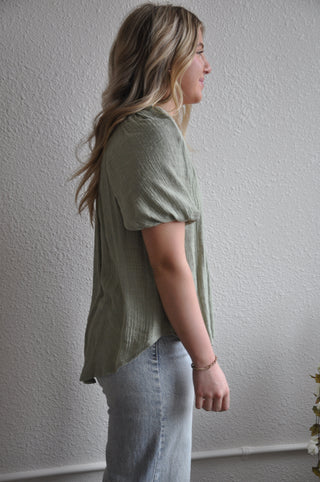 Scrunched Short Sleeve