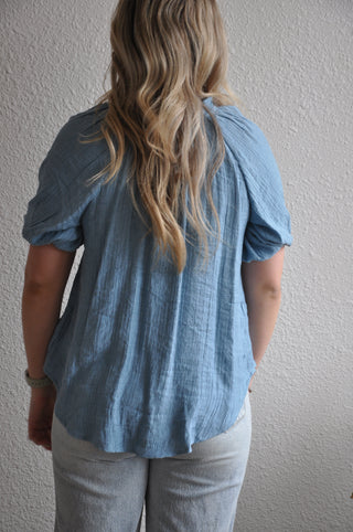 Scrunched Short Sleeve