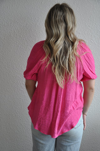 Scrunched Short Sleeve