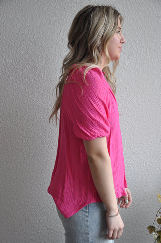 Scrunched Short Sleeve