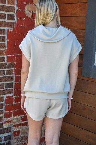 Scuba Half-Zip Muscle Top