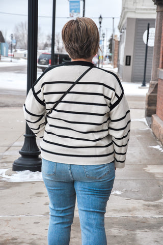 Seeing B&W Stripe Sweater