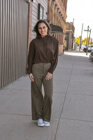 Sharp Check Tailored Pants