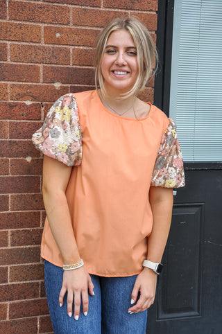 Shining & Stunning Floral Top