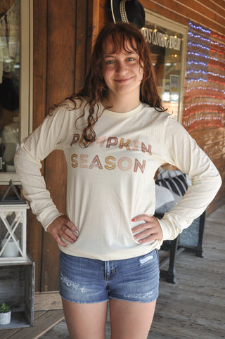 Simple Retro Pumpkin Season Long Sleeve