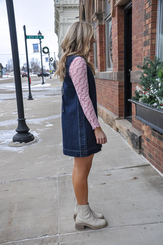 Sleeveless Exposed Seam Mini Dress
