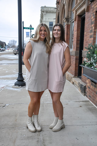 Sleeveless Shift Dress w/Side Pockets | JQ Clothing Co.
