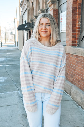 Soft Colors Stripe Comfy Sweater