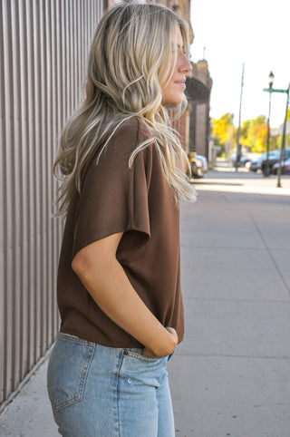 Soft Mockneck Dolman Knit