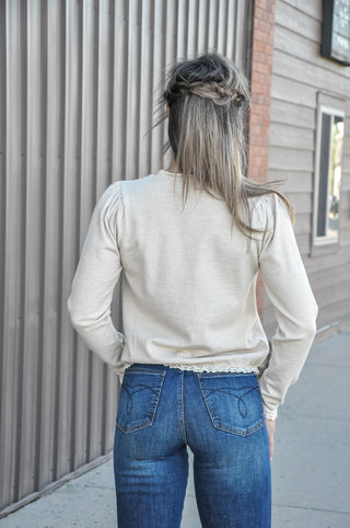 Soft Romance Ruffle Sweater